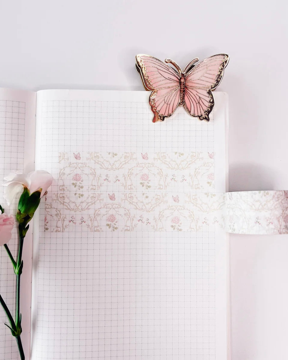 Washitape | Jane Austen | roses and butterflys