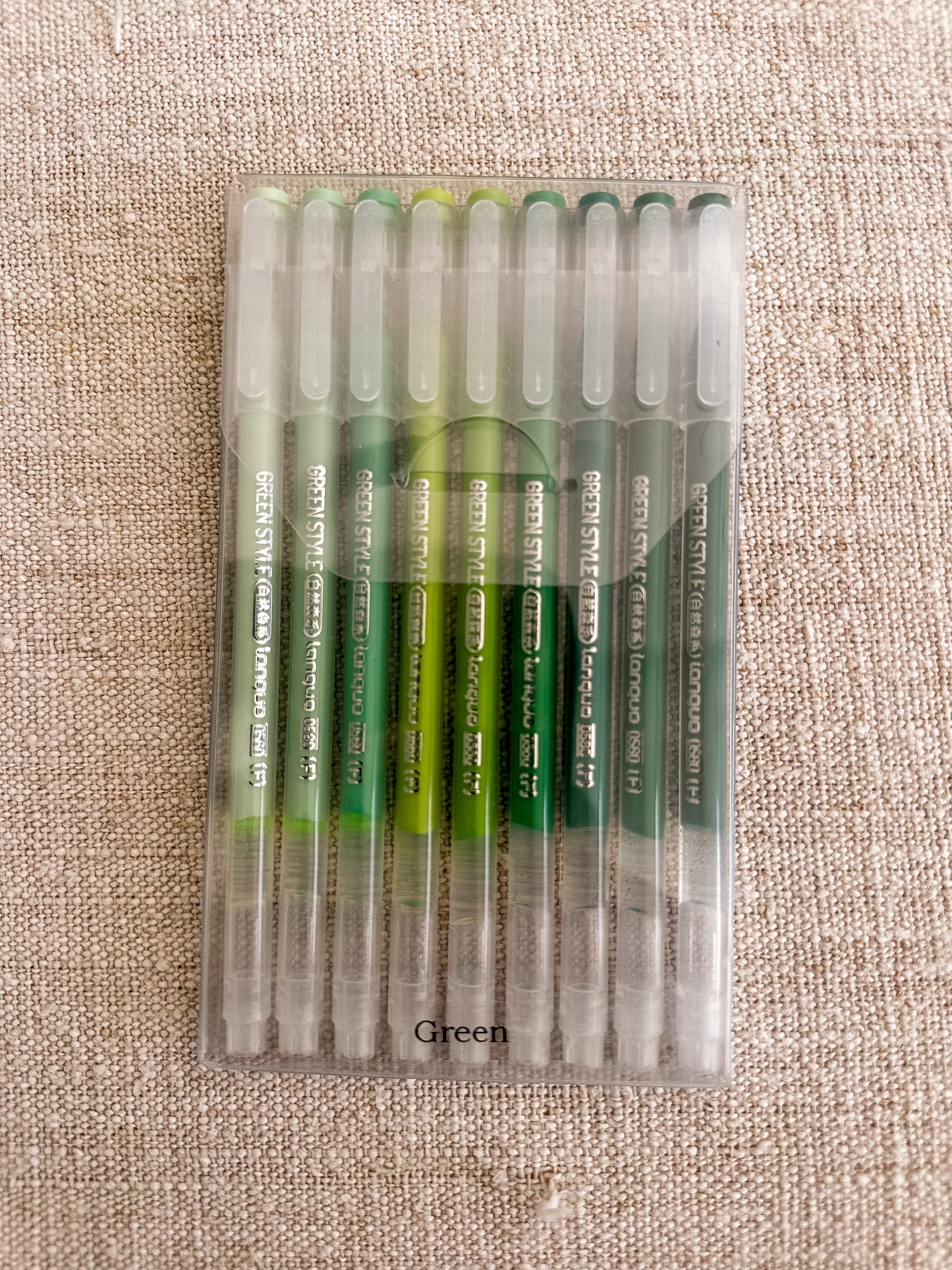 Acryl pennen - green