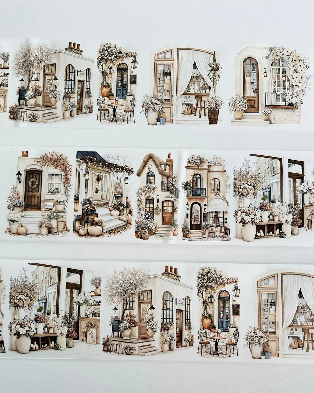 Washitape | Autumn Promenade | White Background Tape