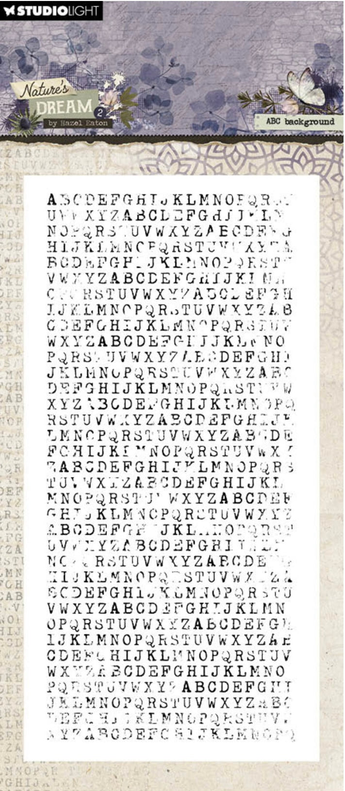 Clear stamp | ABC background
