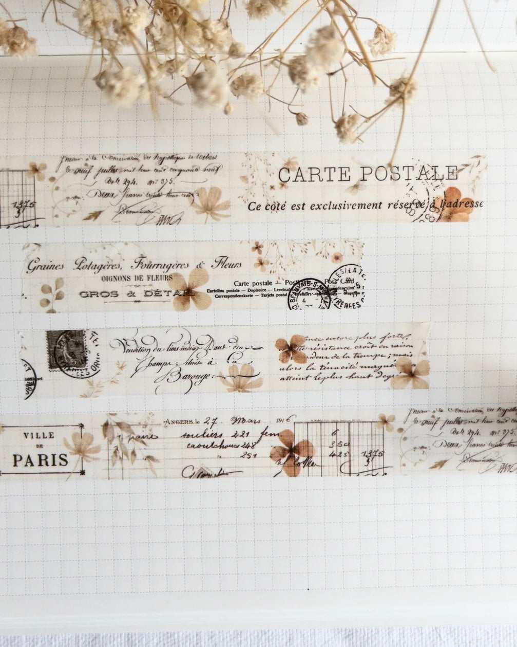 Washitape | memories flowers paris