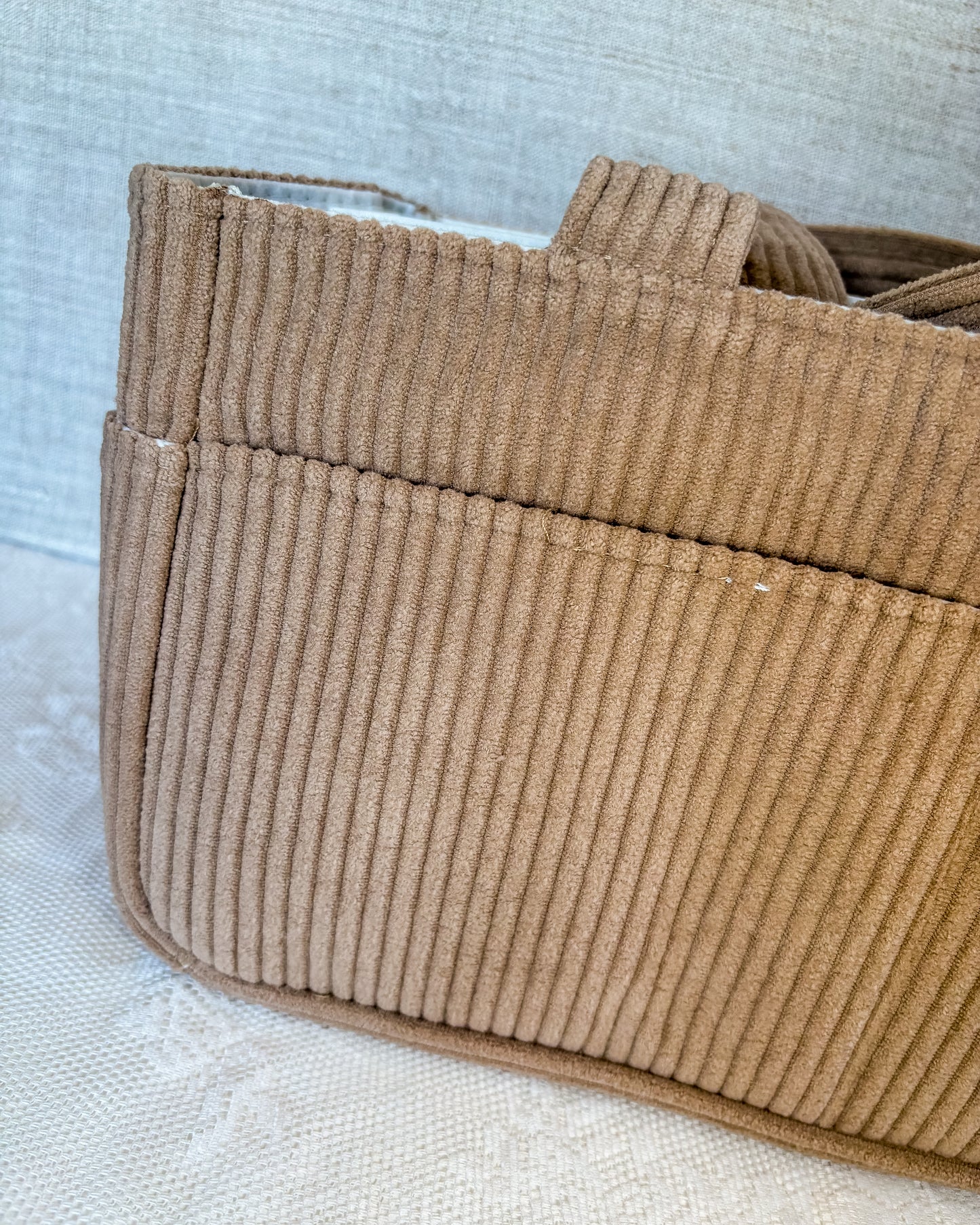 Hobbytas rib | licht bruin