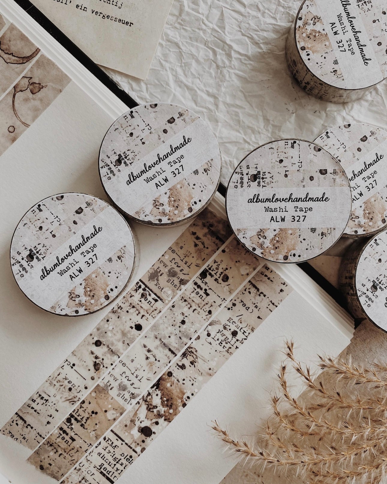 Washitape | vintage tekst