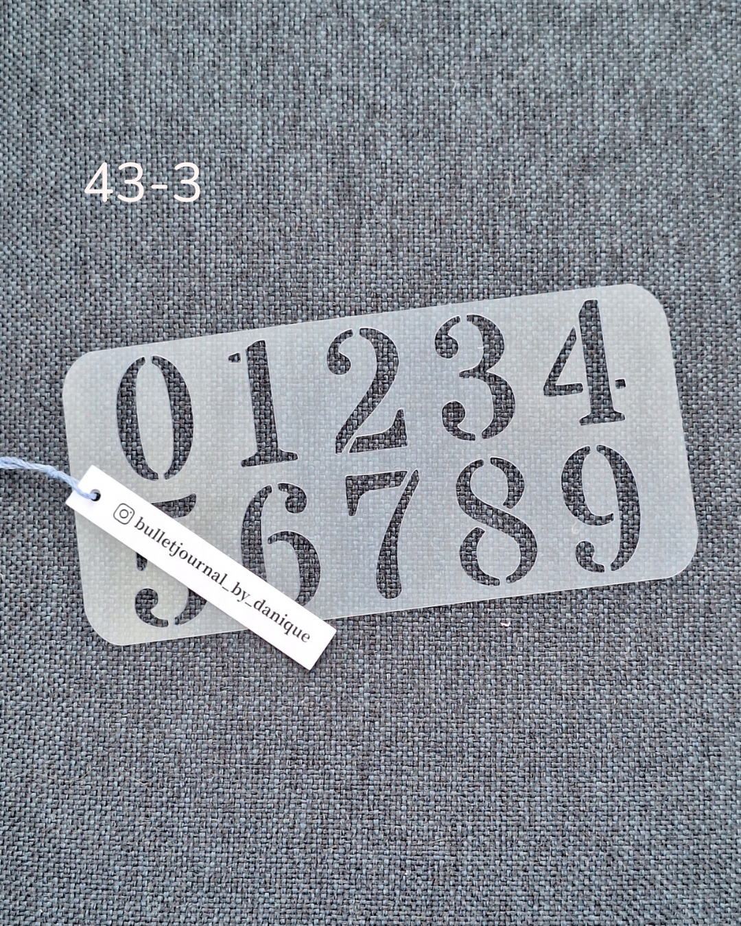 Stencil | nummer 43-3
