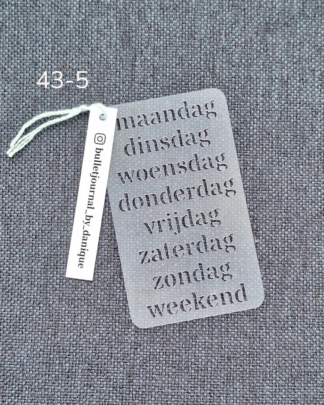 Stencil | nummer 43-5