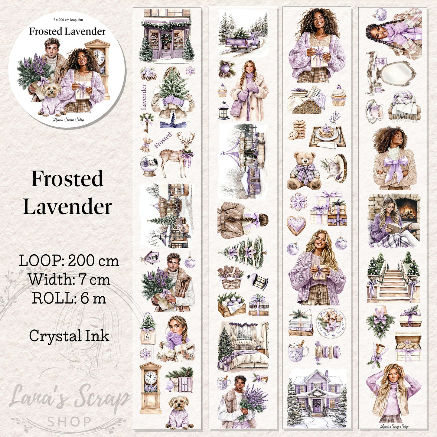 Pettape | frosted lavender