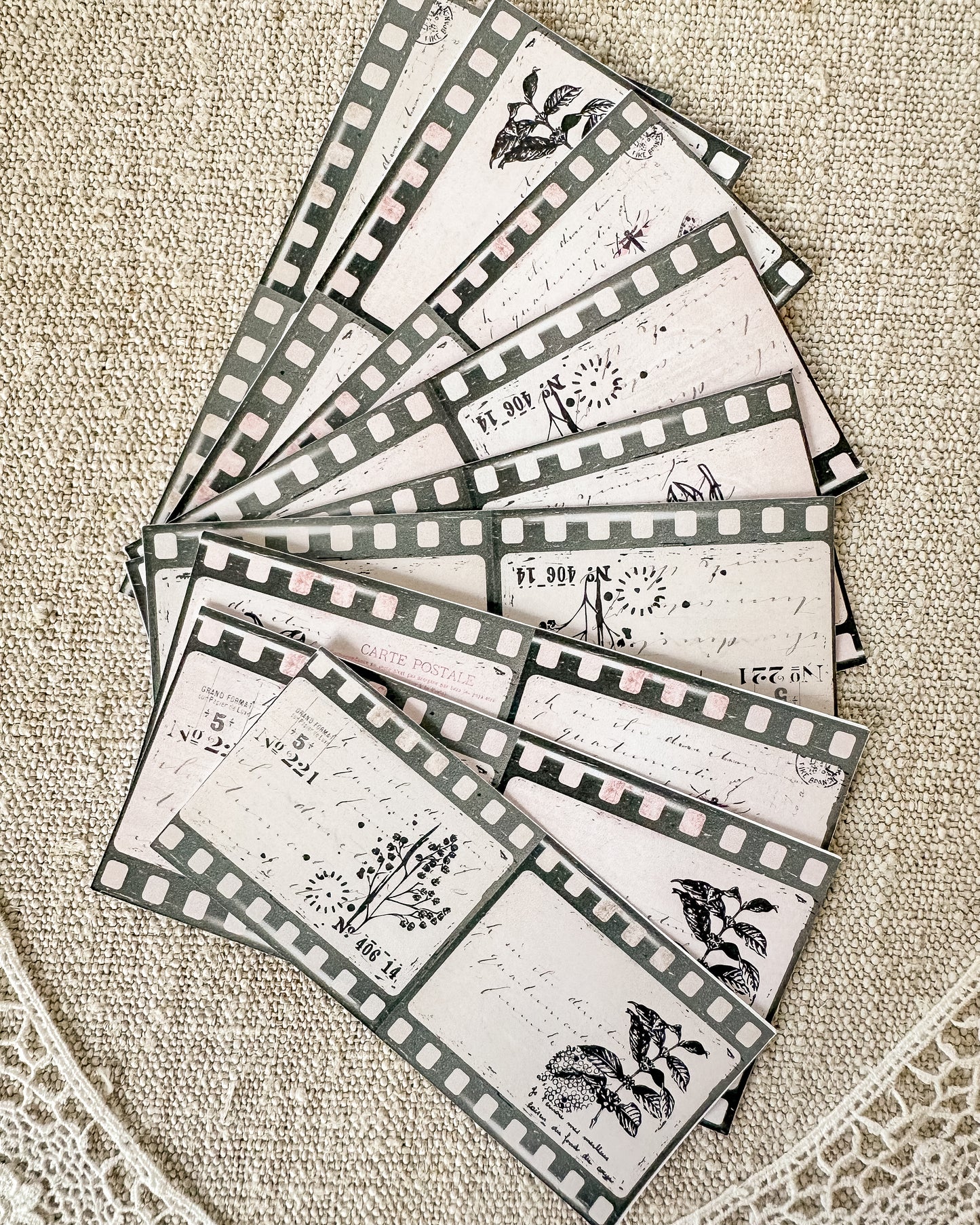 Filmrolkaartjes 10st.