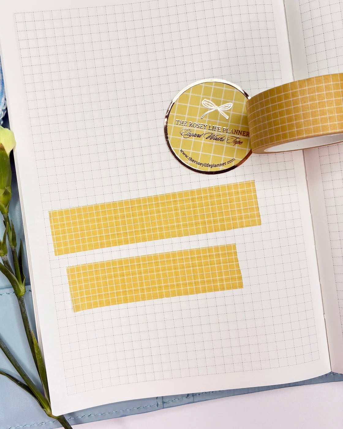 Washitape | august26 | yellow grid