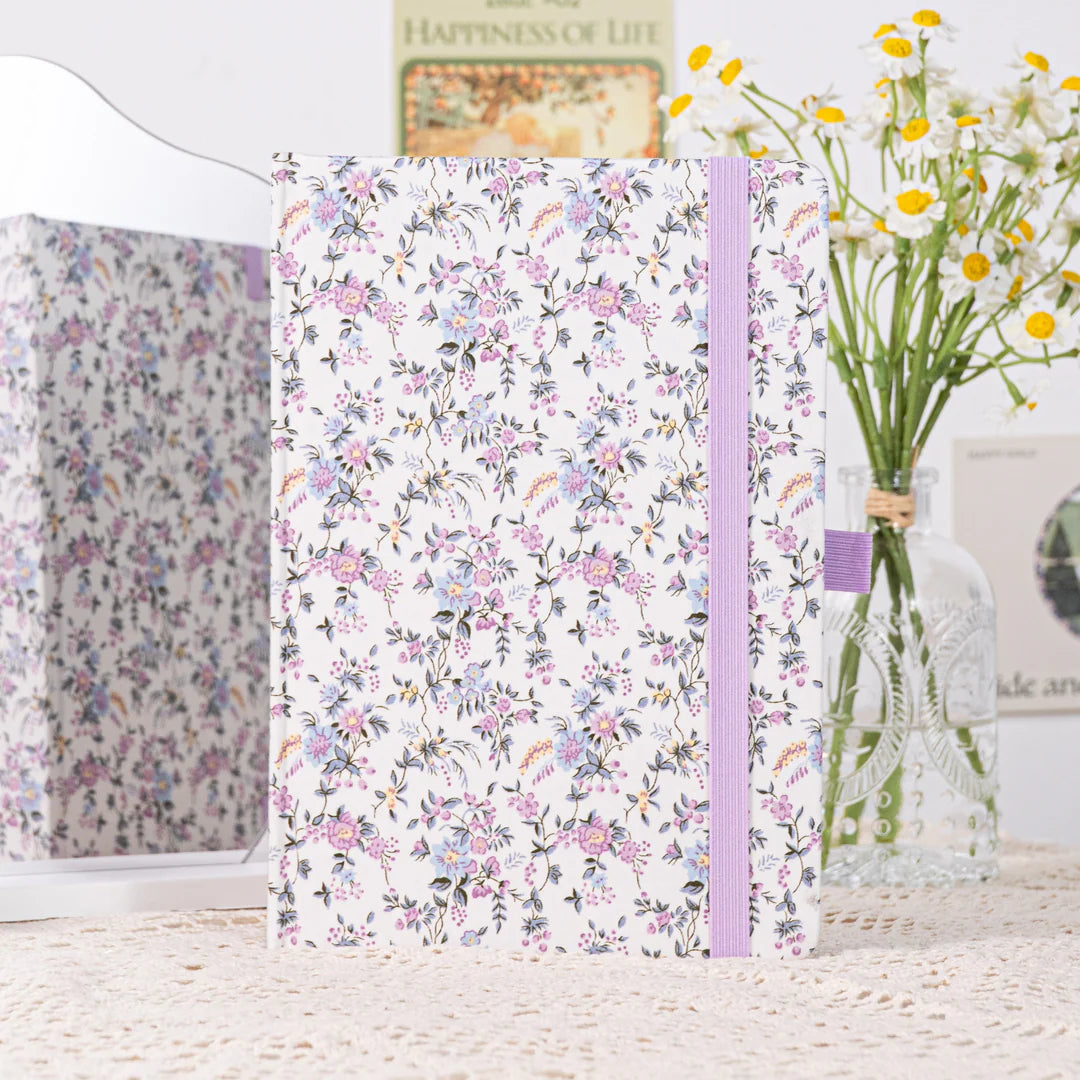 Journal | floral lavendel
