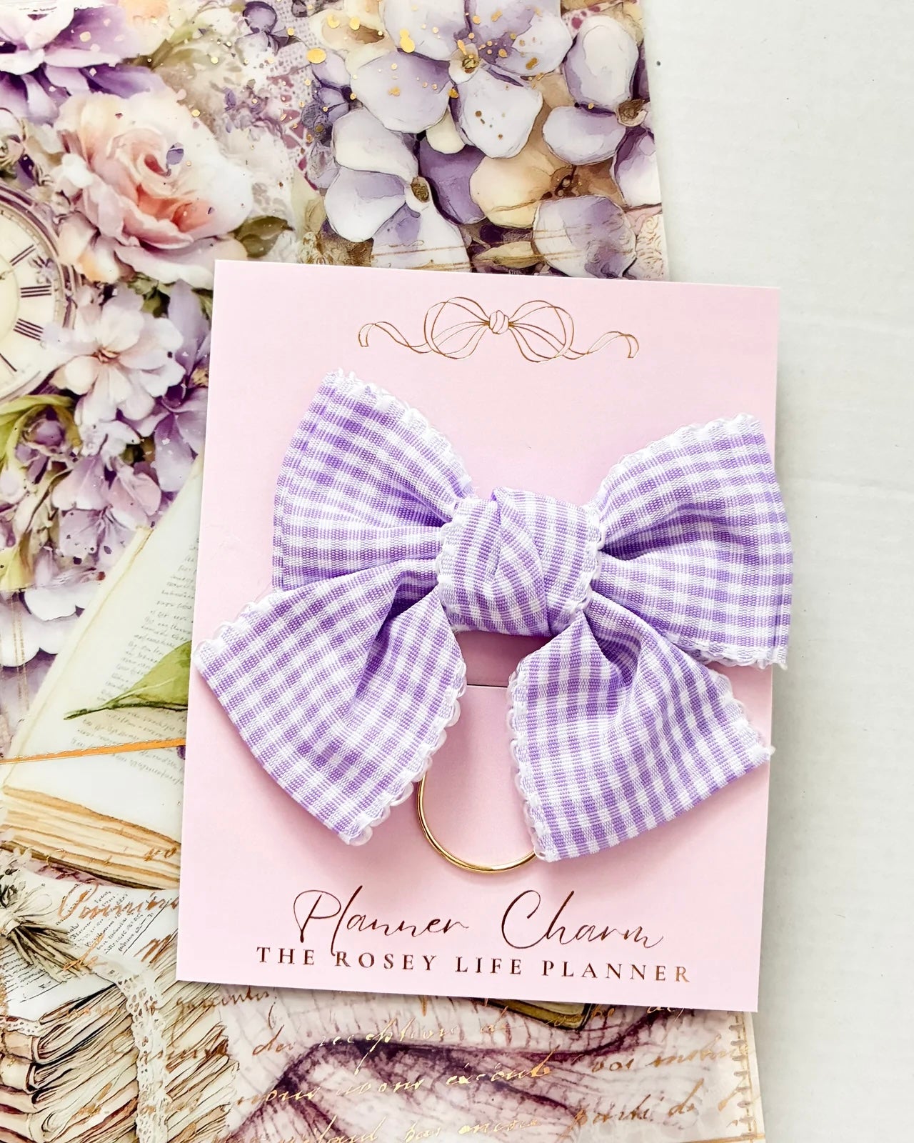 Plannerclip | strik | lila