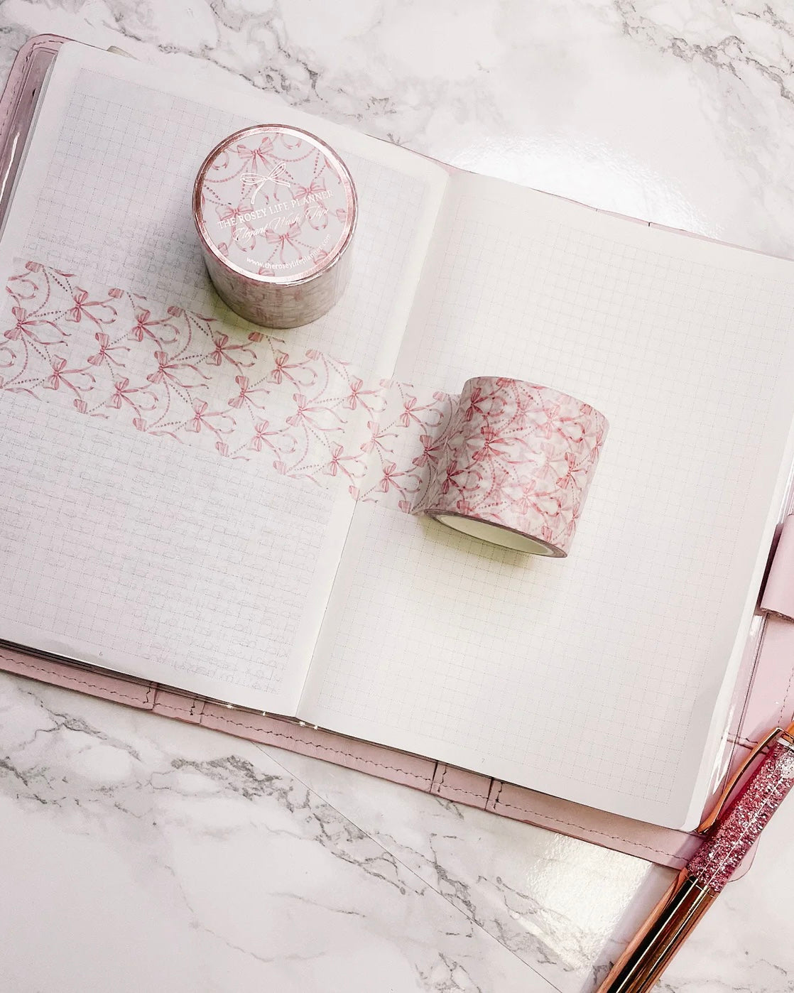 Washitape | pink bows