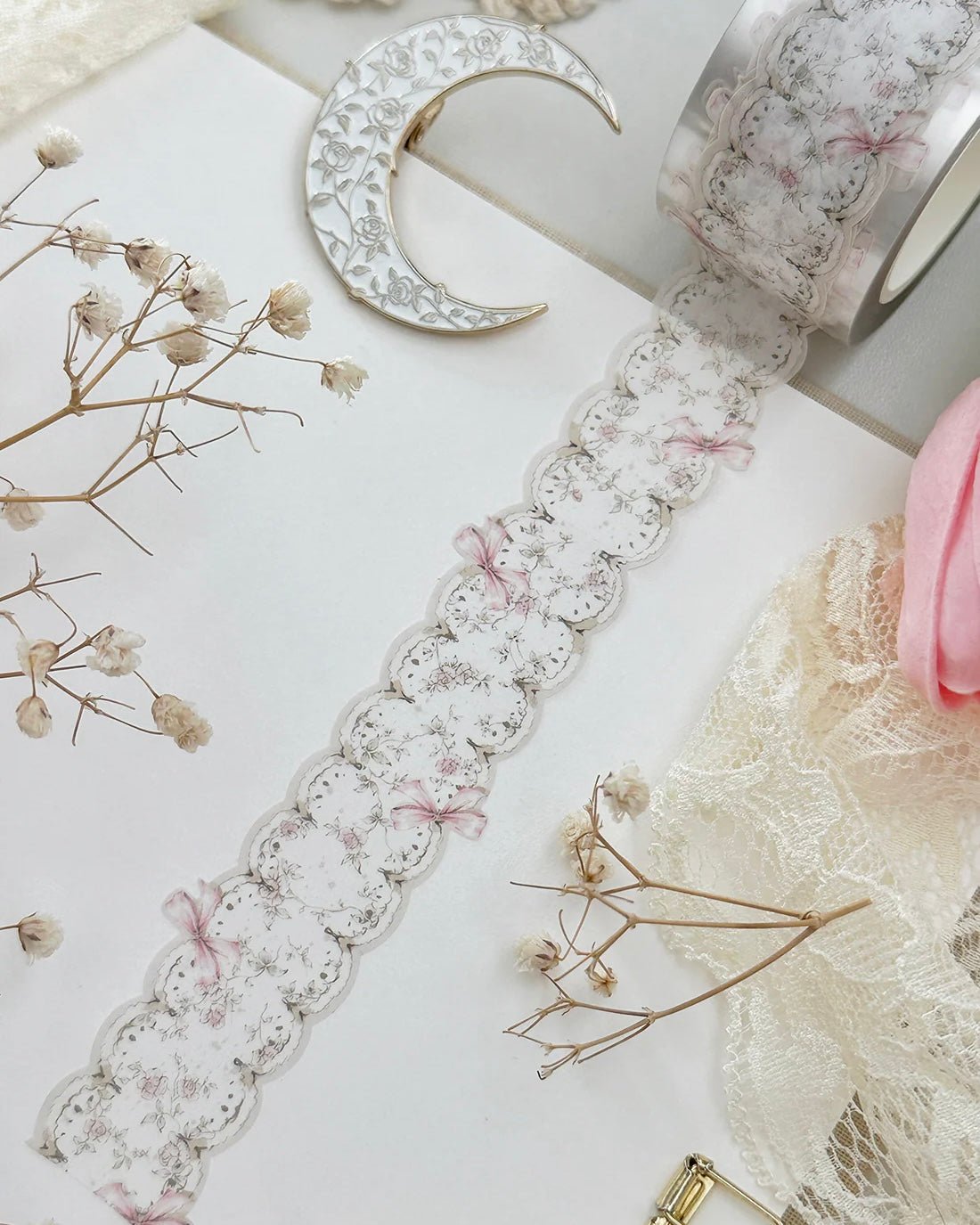 Washitape | bows & lace | die cut | 27mm