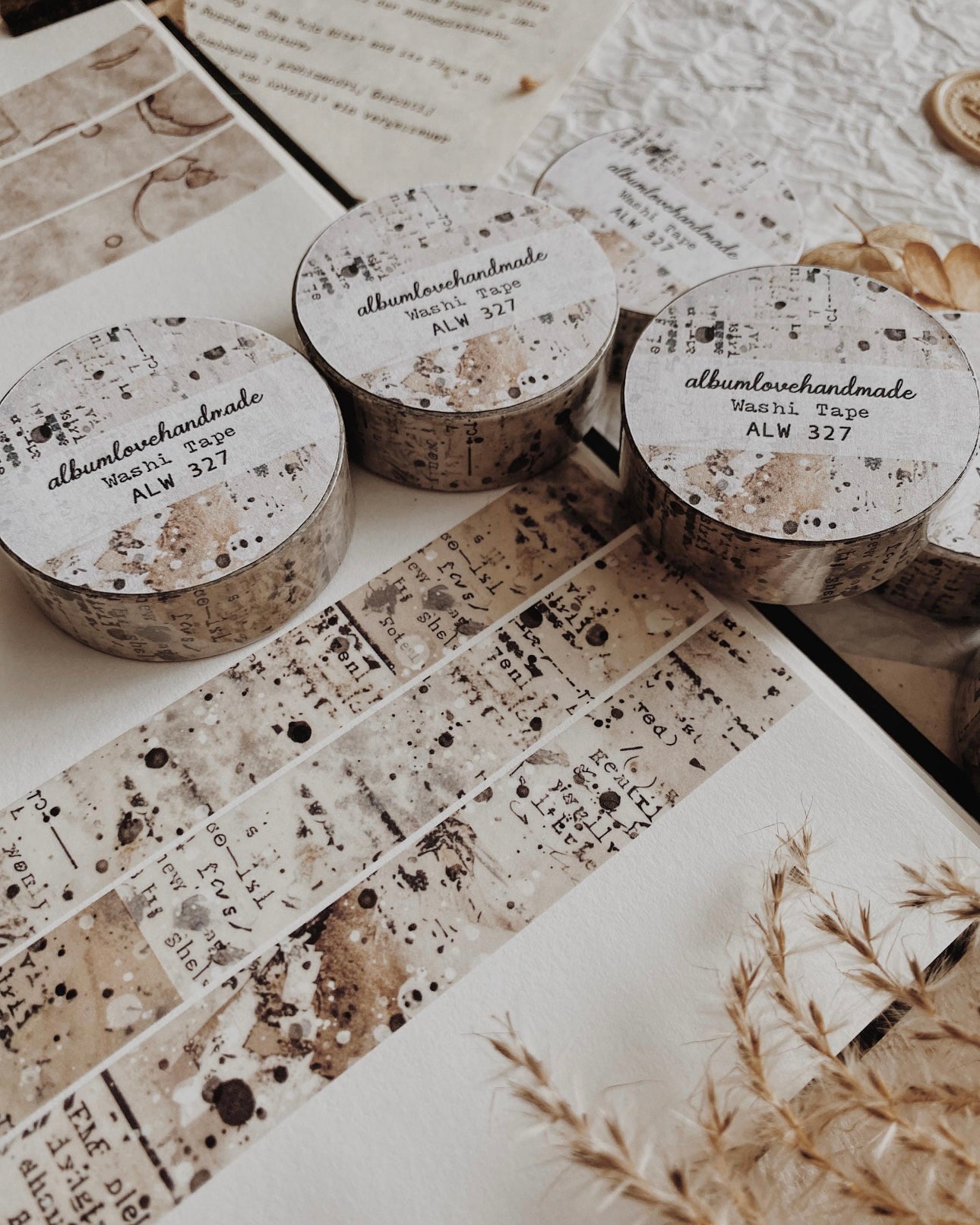 Washitape | vintage tekst