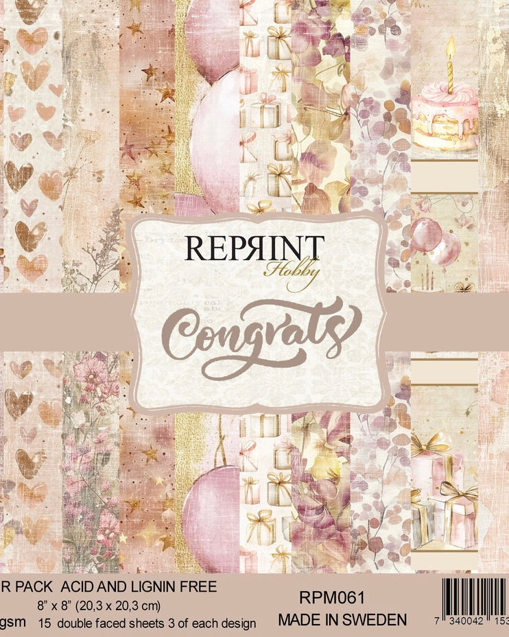 Papierblok | congrats | middel