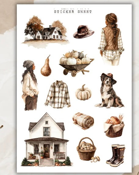 Stickervel | autumn farmhouse 2