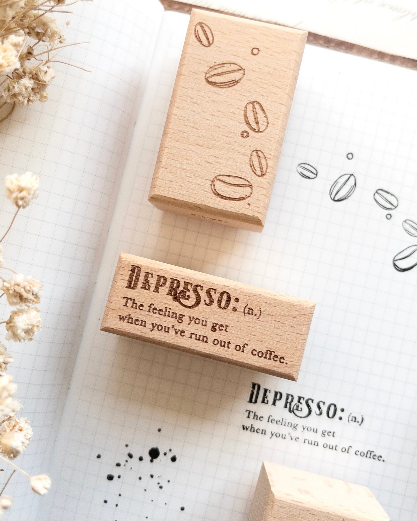 Houten stempelset | rustic roast