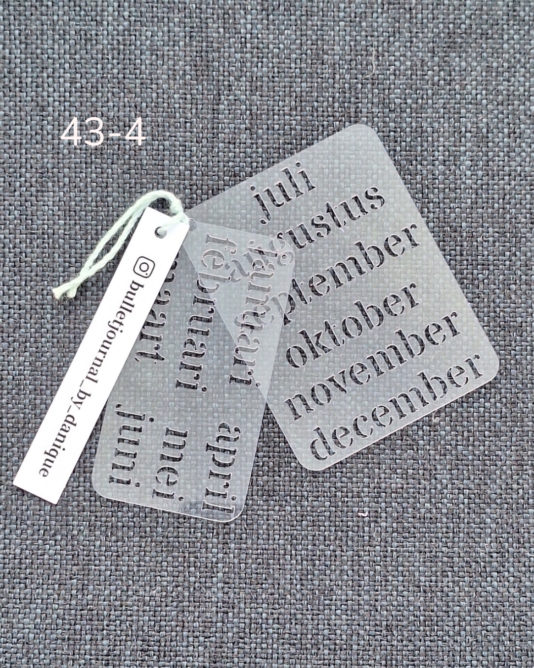 Stencil | nummer 43-4