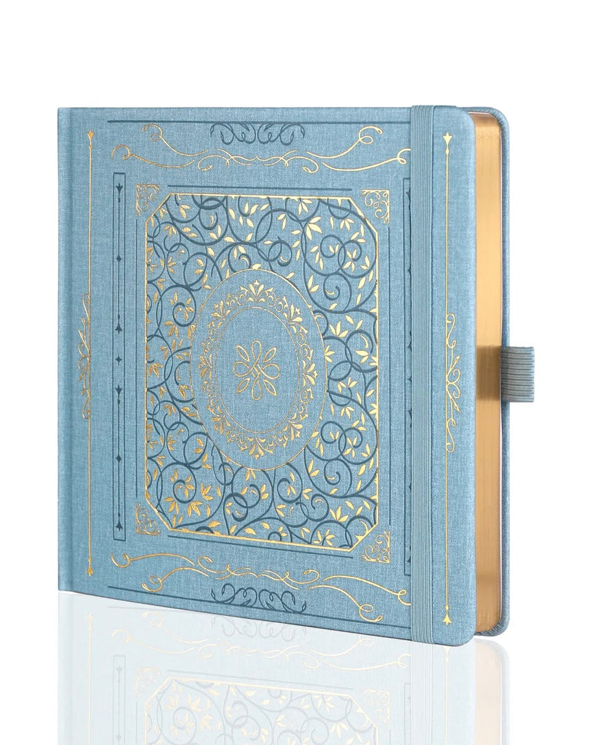Journal | vintage blue square