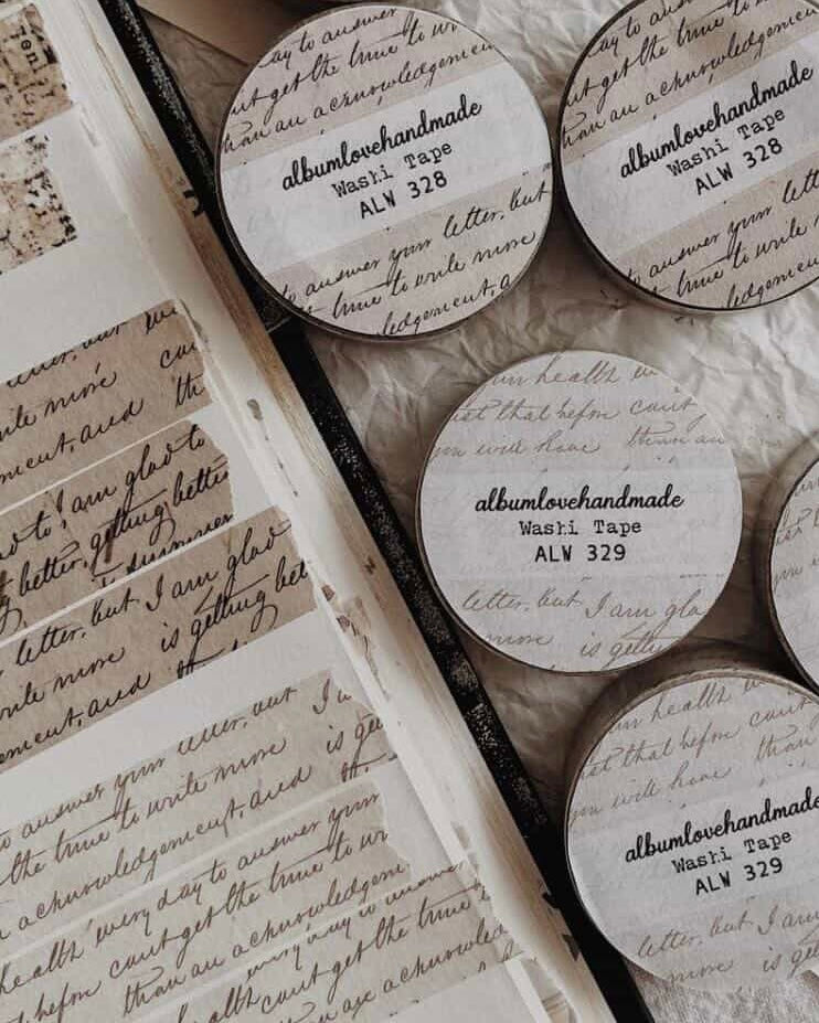 Washitape | ALHM | script (donkere)