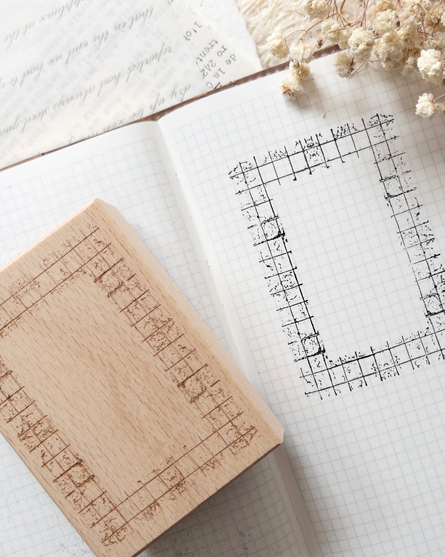 Houten stempel | grid frame
