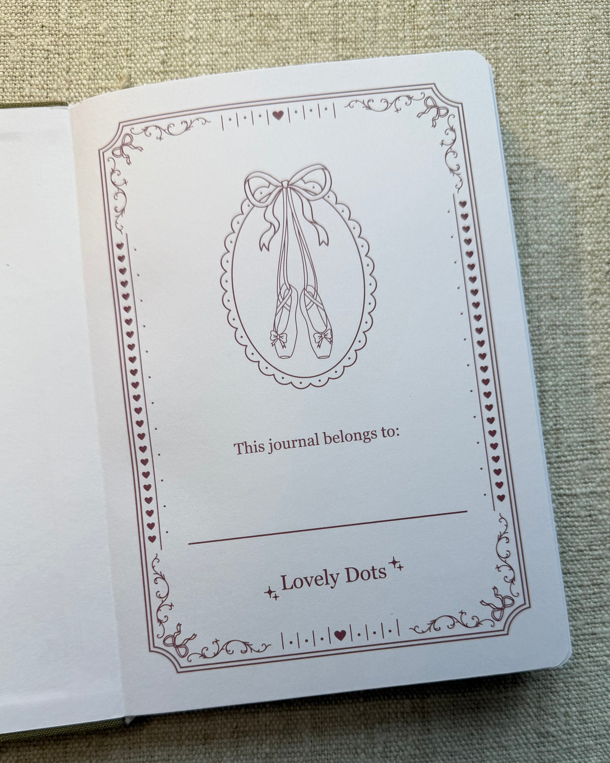 Lovely Dots journal | Bordeaux | B6