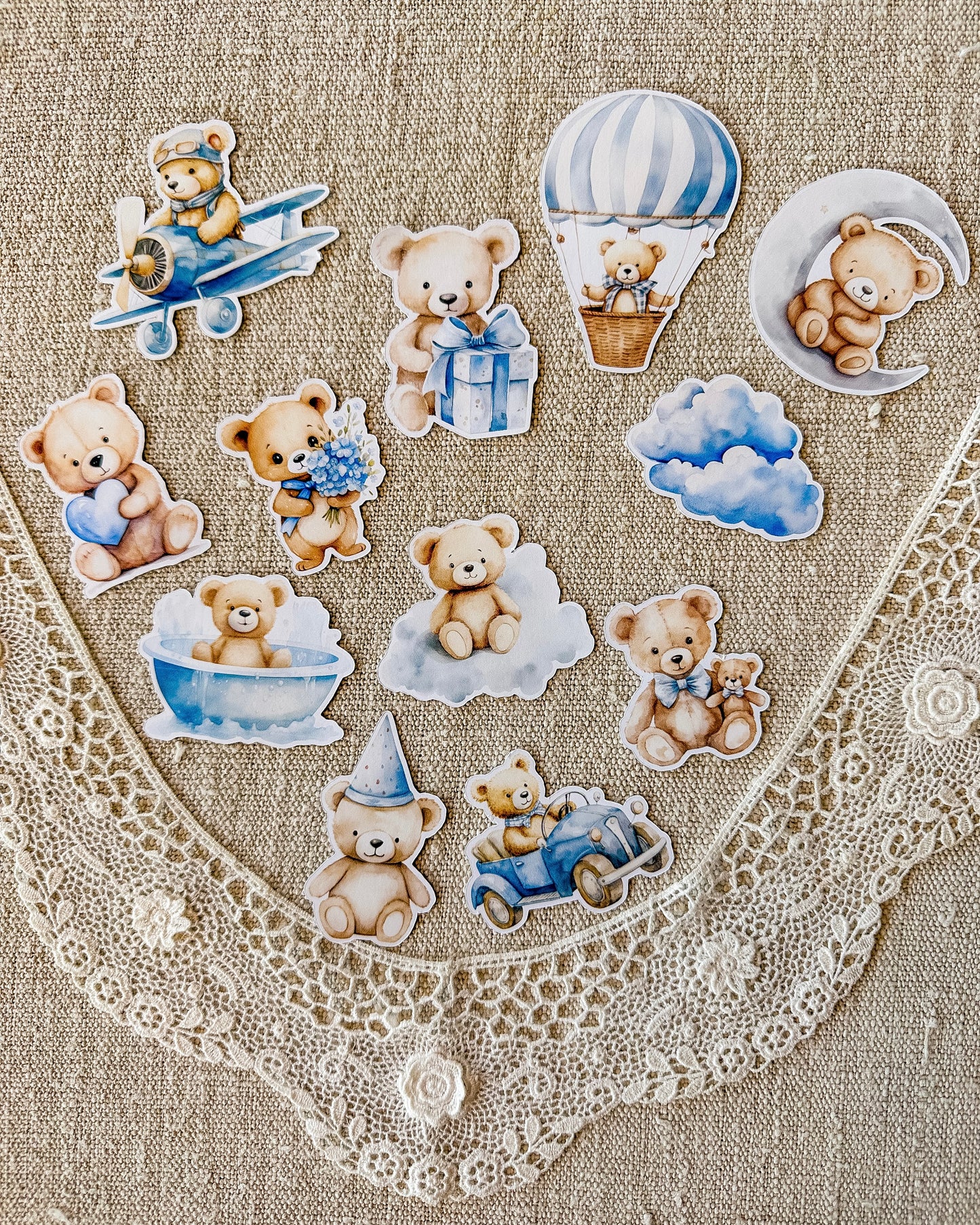 Stickers | Teddy blauw