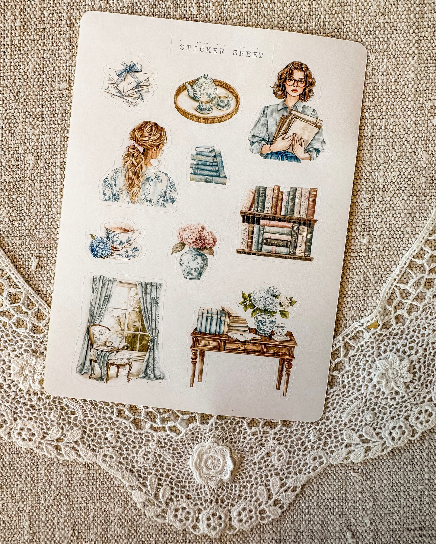 Stickervel | blue books