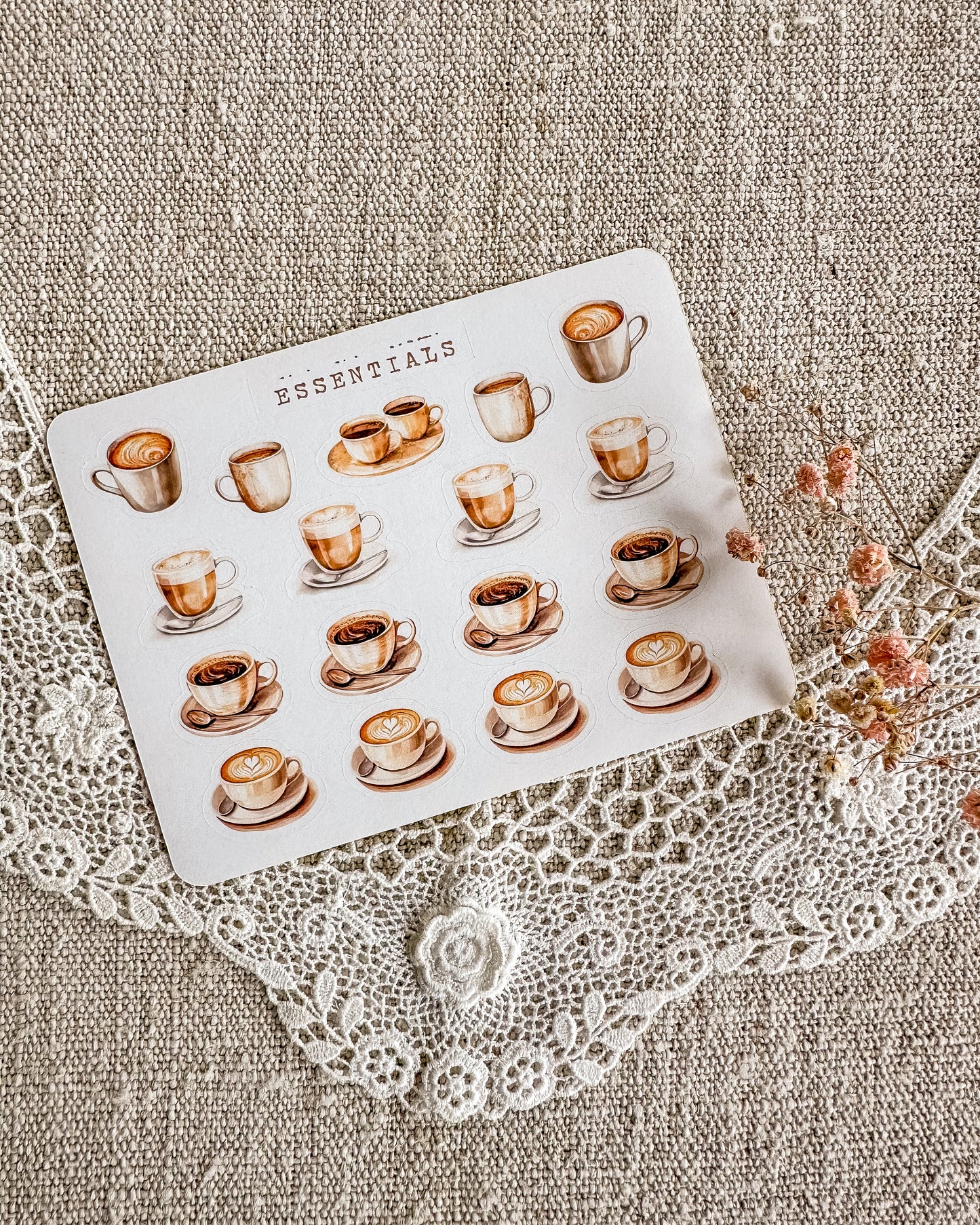 Stickervel | koffiekopjes