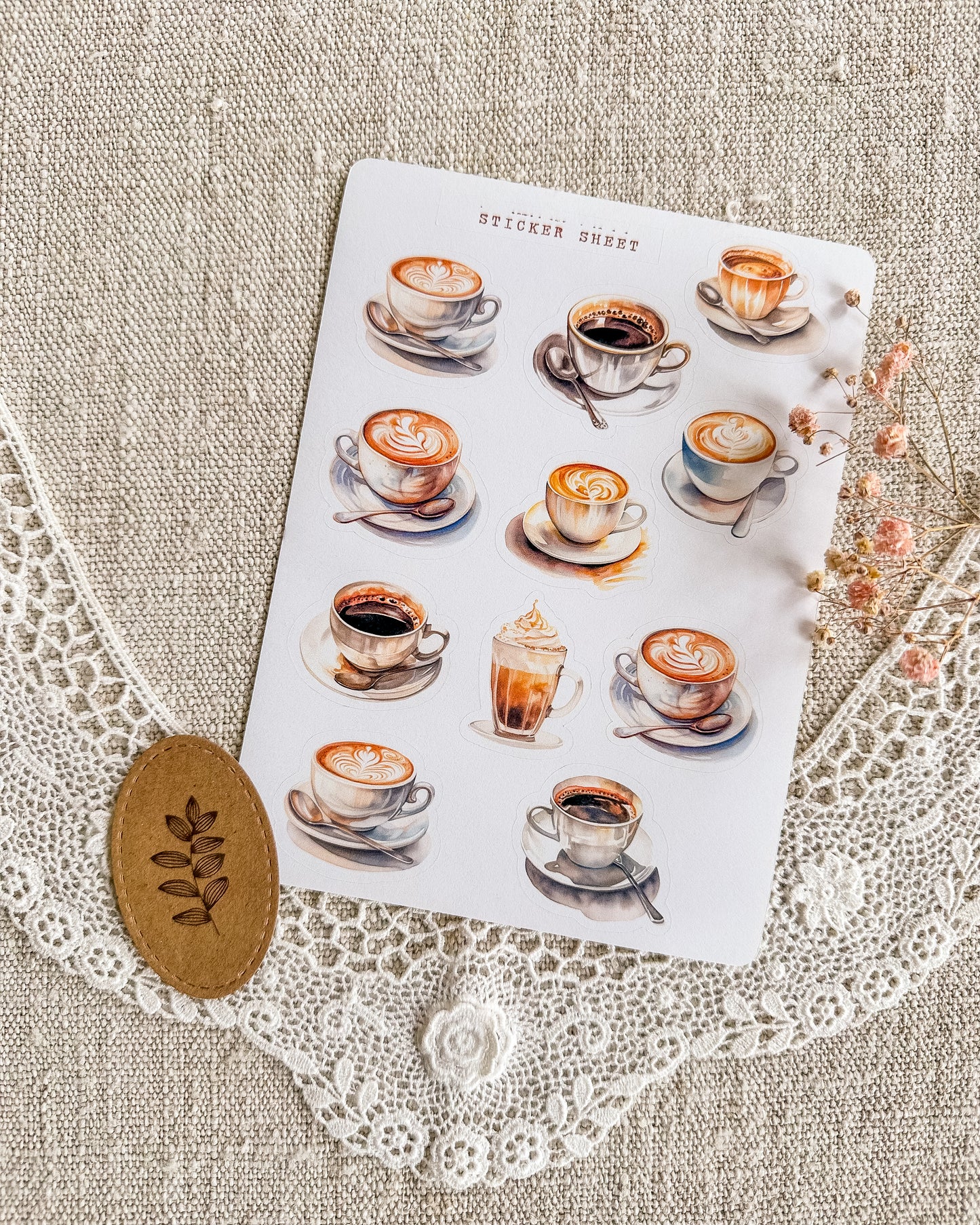 Stickervel | koffiekopjes 2