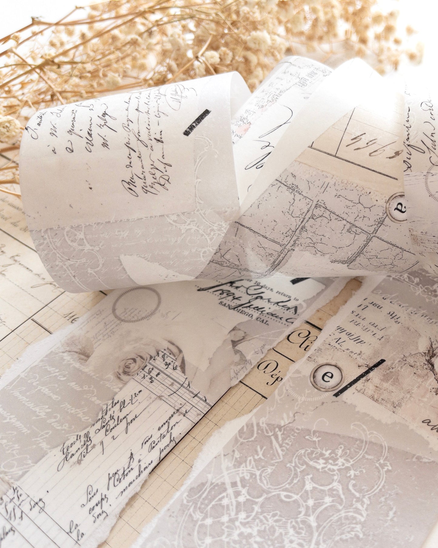 Washitape rol | French romance vintage layers