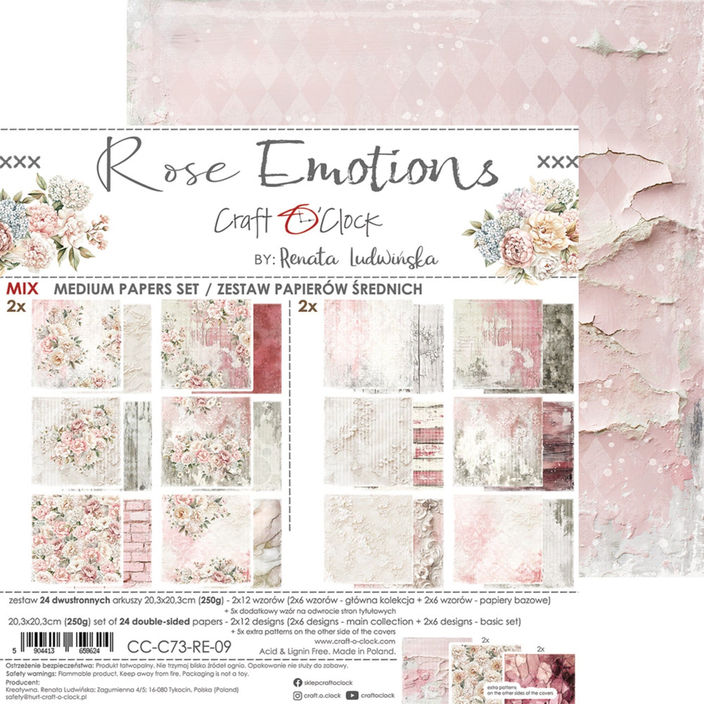Papierblok | rose emotions | middel