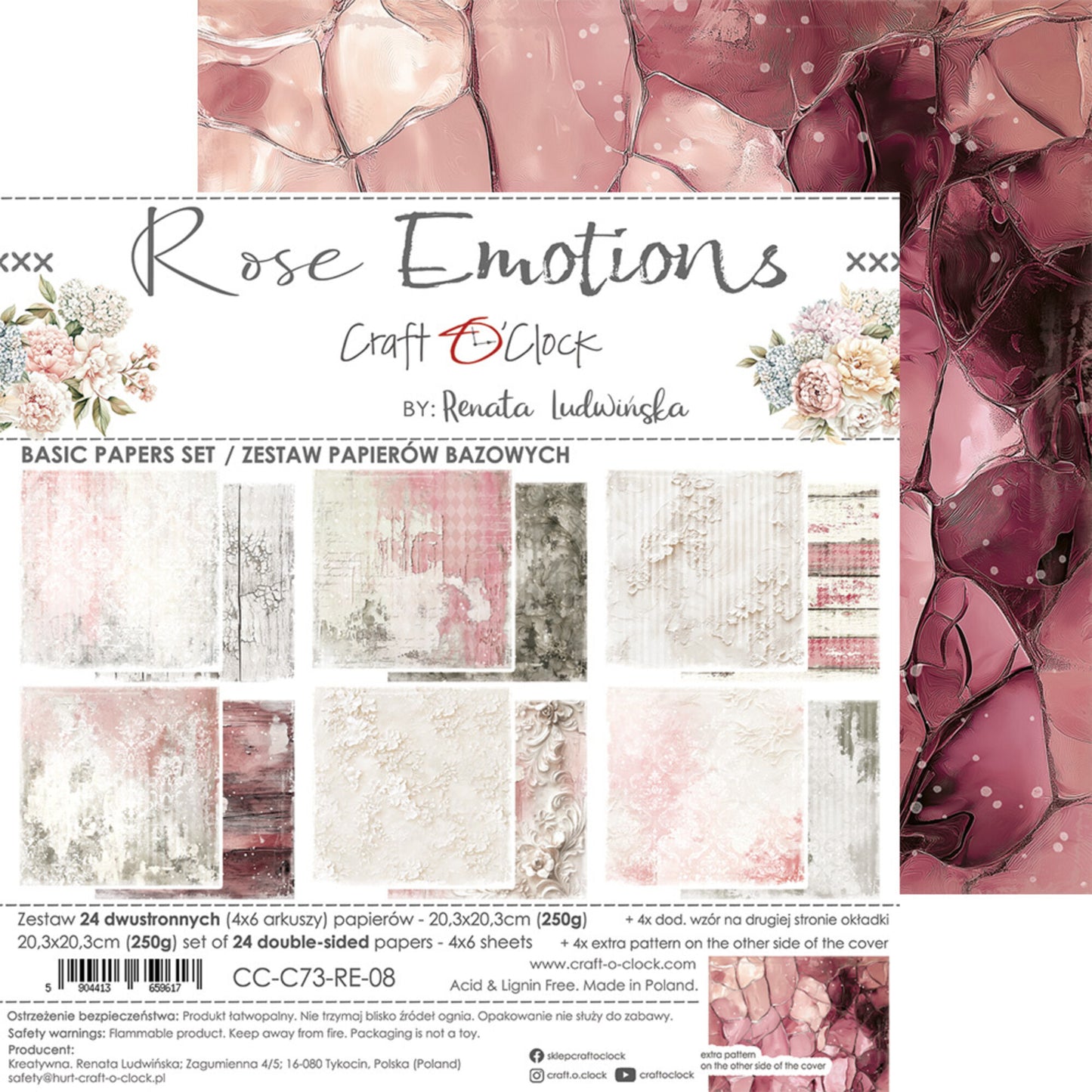 Papierblok | rose emotions | middel