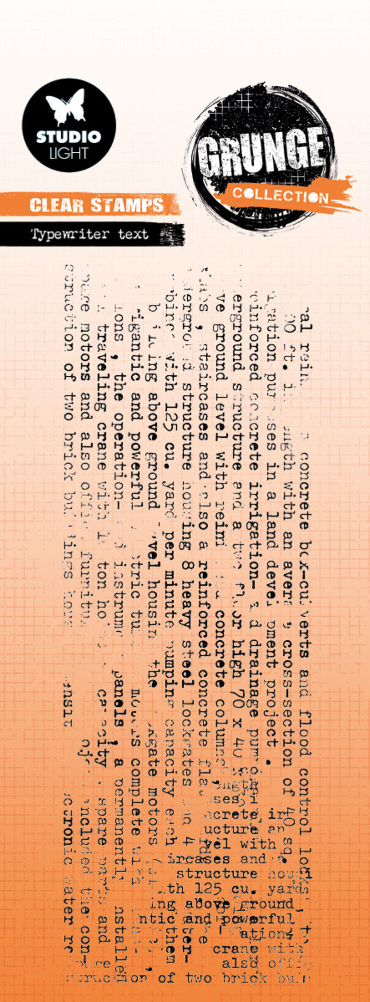 Clear stamp | typmachine tekst