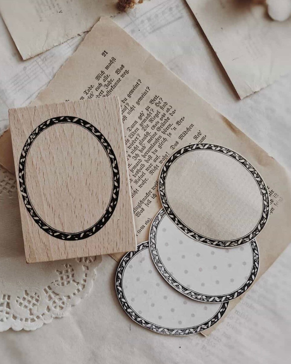 Houten stempel | ALHM | ovaal
