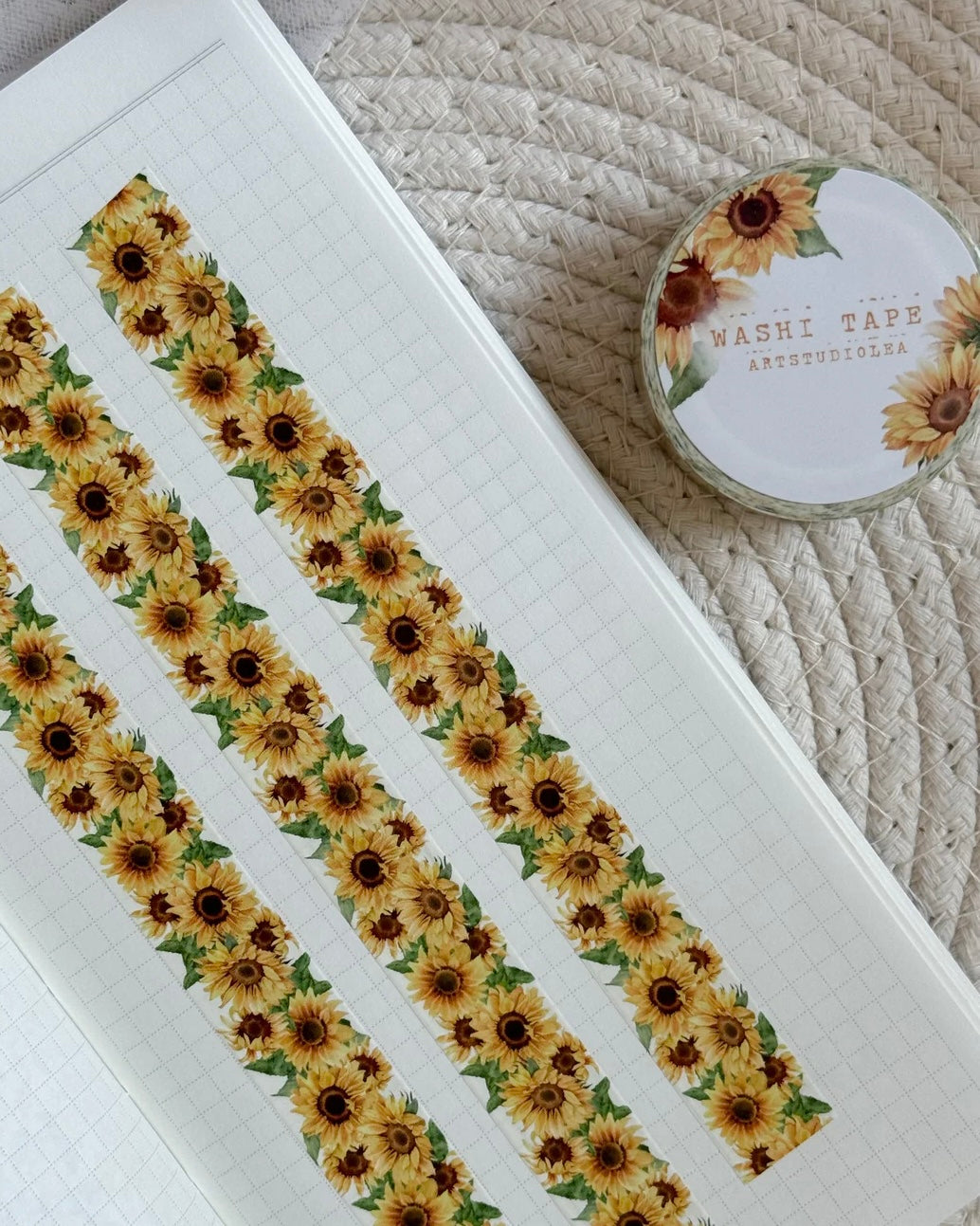 Washitape | zonnebloemen