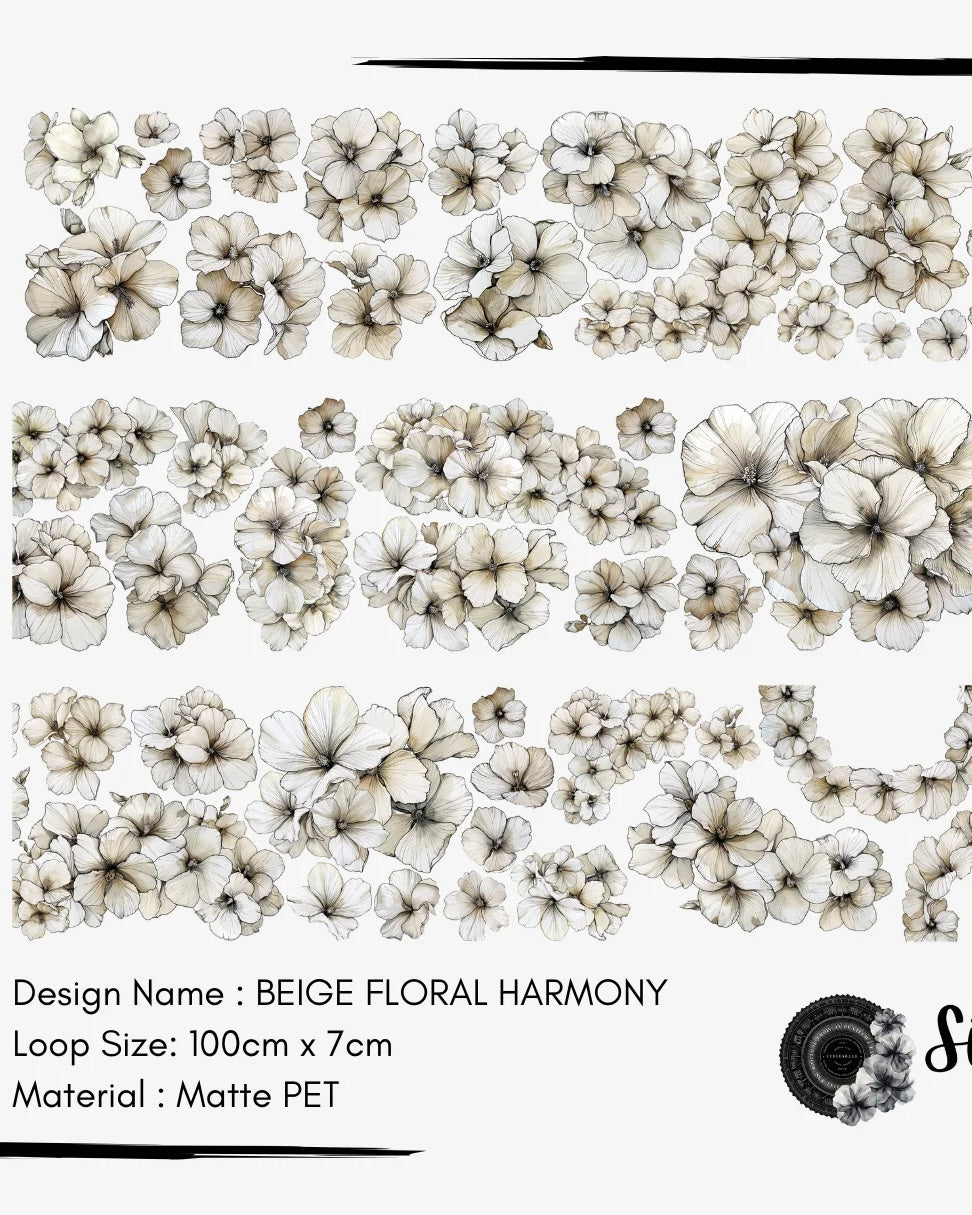 Pettape | Beige Floral Harmony