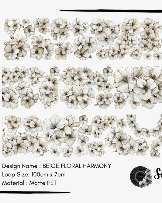 Pettape | Beige Floral Harmony