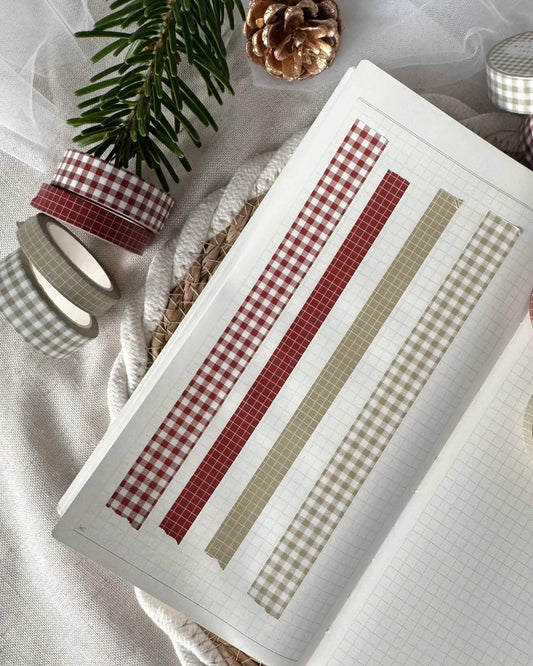 Washitape | rode of groene ruit