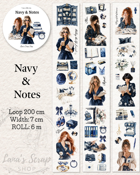 Pettape | Navy & notes