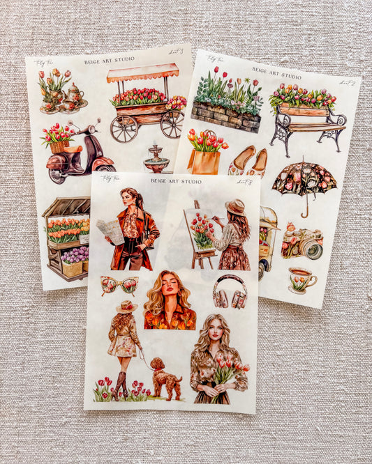 Stickervel set | tulip town