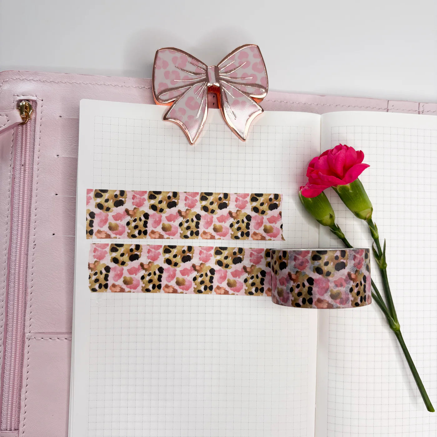 Washitape | Leopard love| pink/brown print