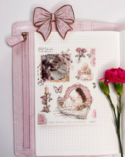 Stickervel | leopard love | flowers small