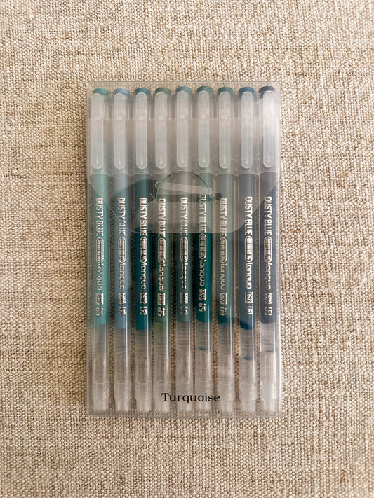 Acryl pennen - turquoise