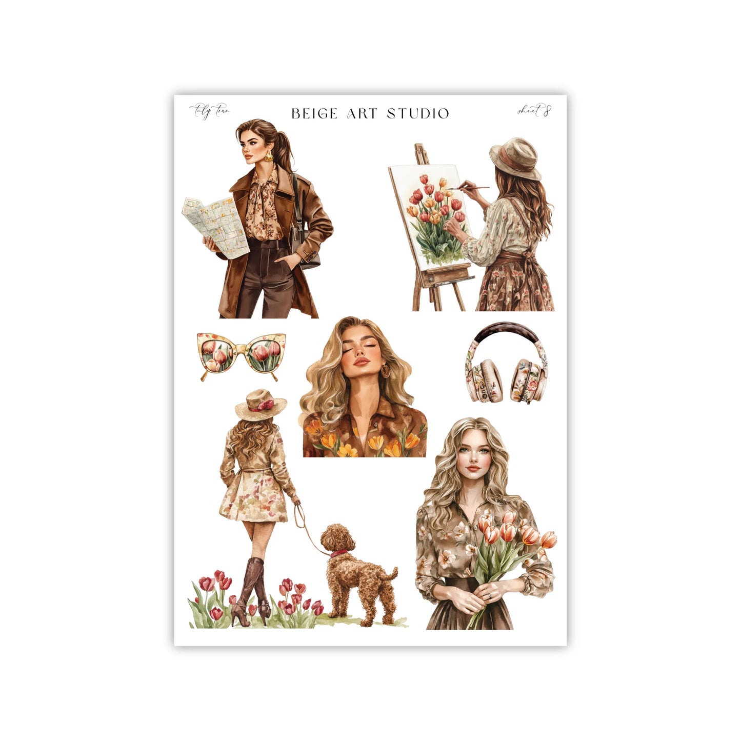 Stickervel set | tulip town