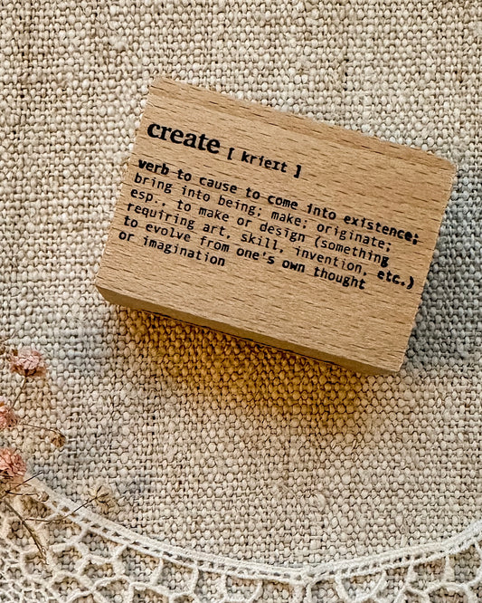 Houten stempel | create