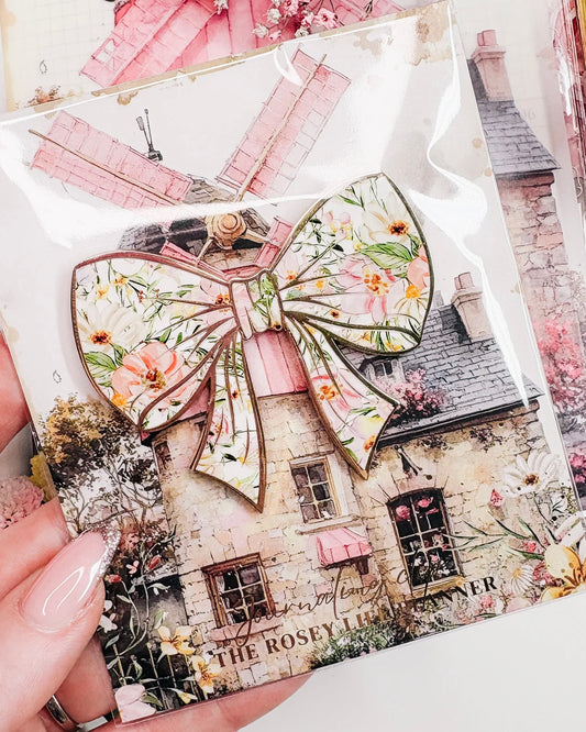 Journal clip | gouden bloemen strip