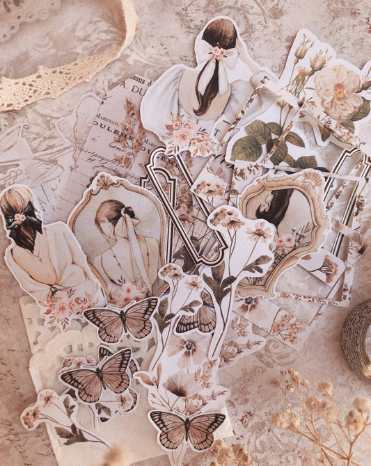 Vintage beauty stickers | set