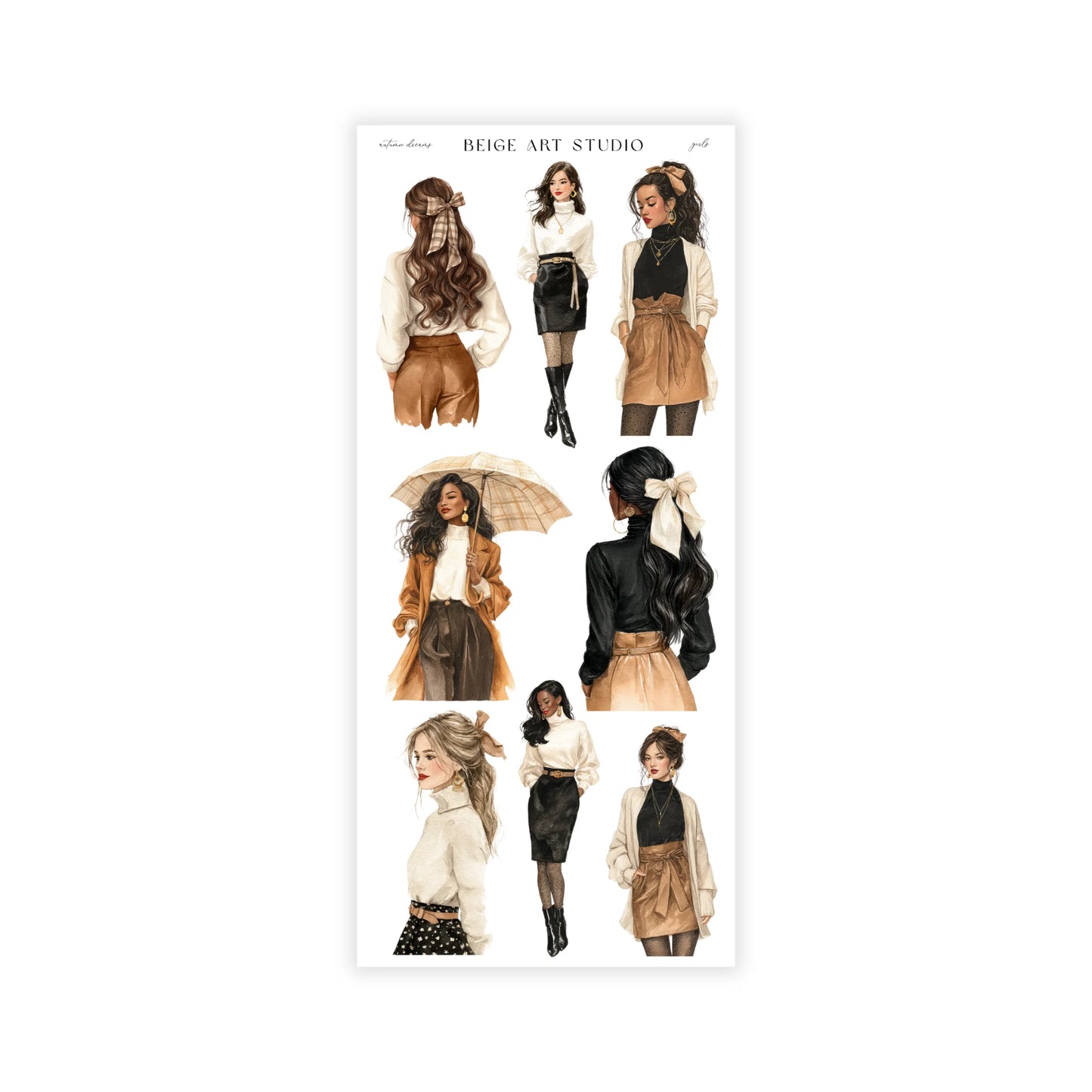 Stickervel set | beige dream