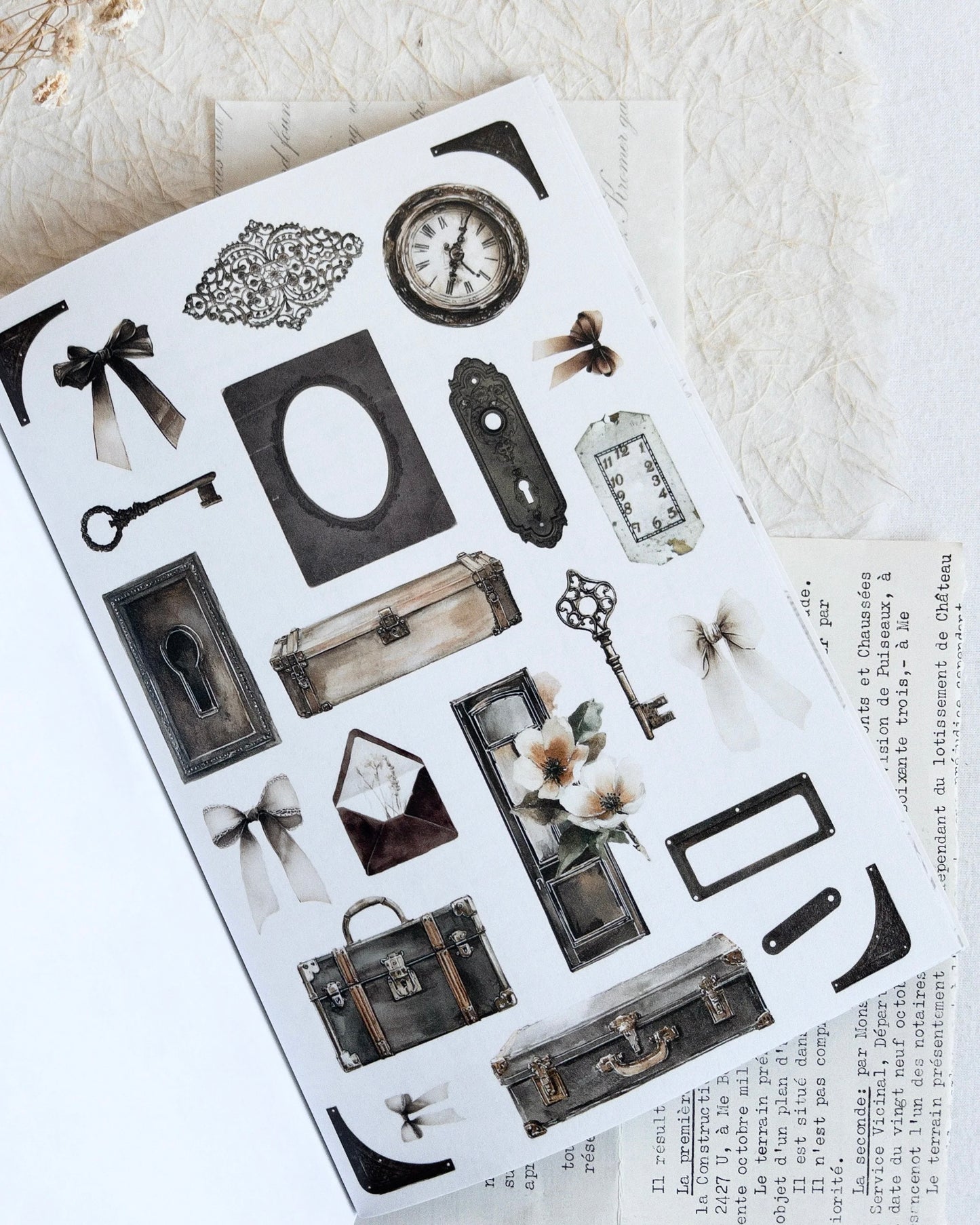 Crafting paper & stickerpad | nostalgia