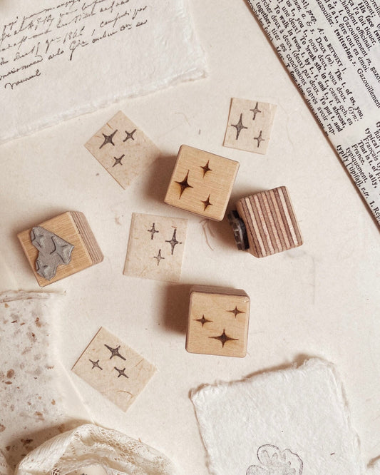 Houten stempel | sterretjes